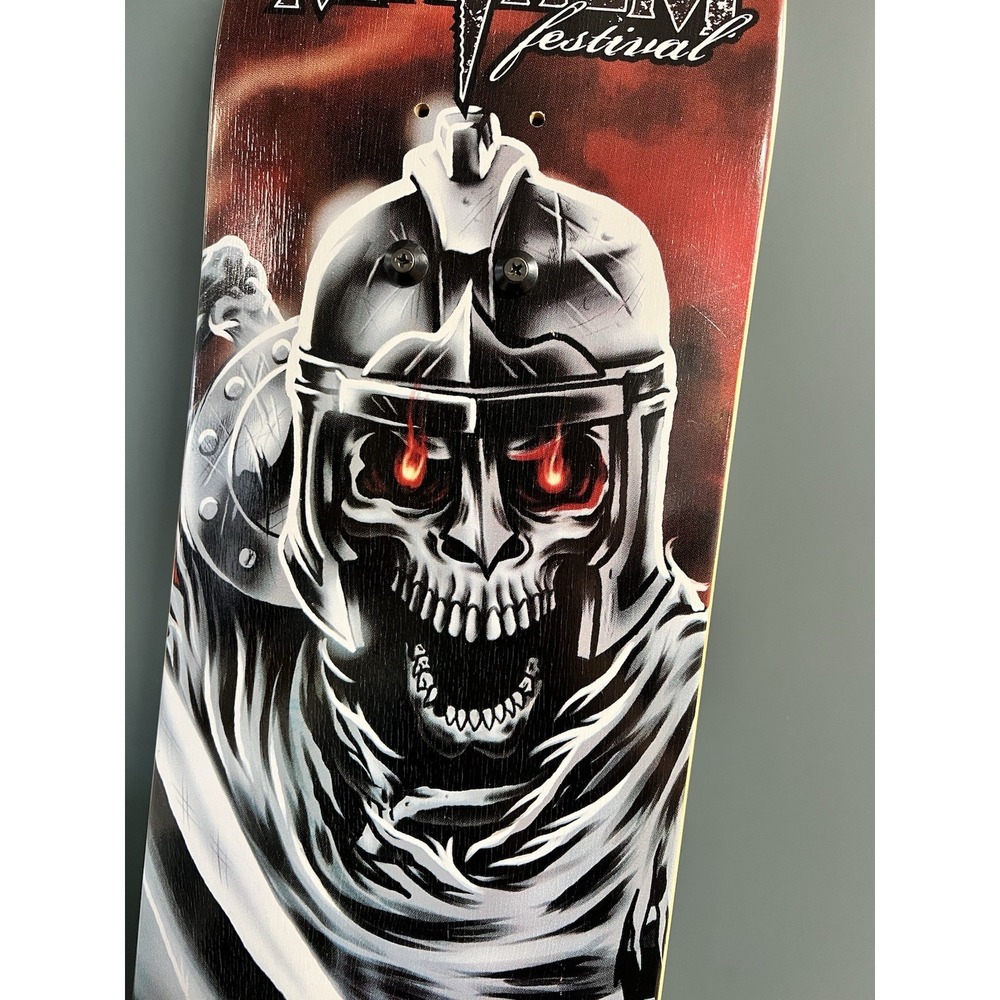 Rockstar Energy Mayhem Festival Skull Skateboard Deck Hooligan – Display Board - Picture 2 of 6